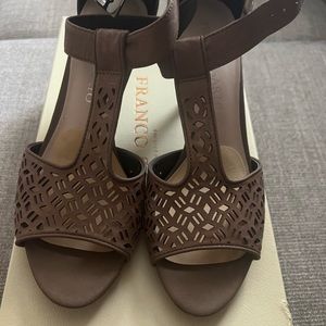 Franco Sarto brown heels